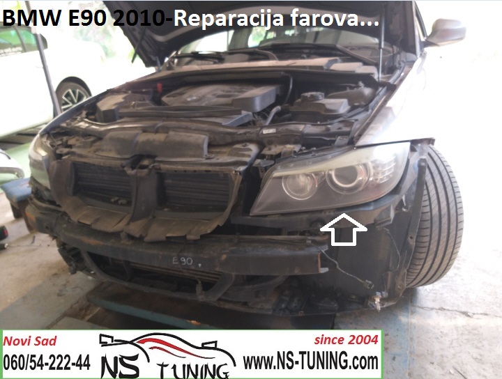 reparacija servis farova novi sad tuning bmw e90 e91 xenon far led zmigavac trafo balast d1s